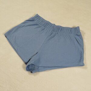 Stars Above Beautifully Soft Ribbed Shorts Blue XS
